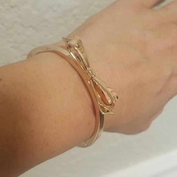 Kate Spade "Love Notes" Rose Gold Hinged Bracelet - Picture 5 of 5